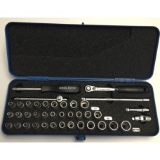 1/4" SD Metric, AF & BA Socket Set - 39 Piece
