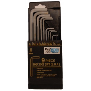 A/F Hex Key Set Boxed - 9 Piece