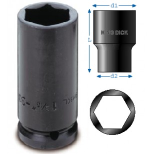 1/2" SD Metric Deep Impact Socket
