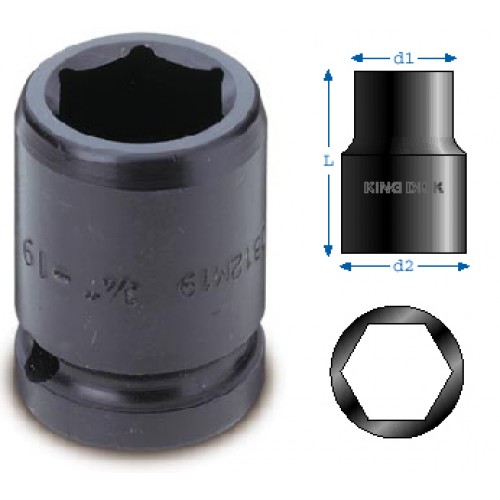 3/8" SD Whitworth Standard Impact Socket