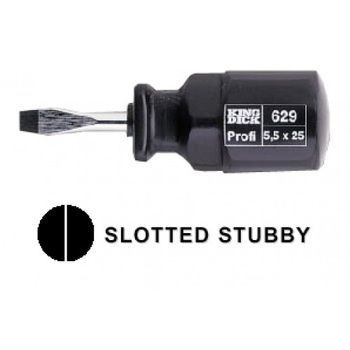 Stubby Slotted Screwdriver