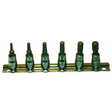 1/4" SD Metric Inserted Hex Bit Socket Set 3-8mm - 7 Piece