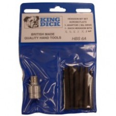 1/2" SD A/F Hex Bit Set 5/32"-3/8" - 7 Piece