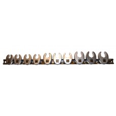 3/8" SD Metric Open End Crowfoot Set 10-19mm - 11 Piece