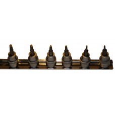 3/8" SD Inserted Torx Bit Socket Set T10-30 (On Rail) - 6 Piece