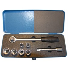 1/2" SD Whitworth Socket Set 3/16"W-1/2"W - 8 Piece