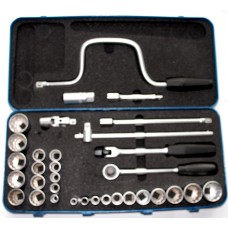 1/2" SD A/F & Metric Socket Set - 33 Piece