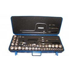 1/2" SD Metric, A/F, Whitworth Socket Set - 55 Piece