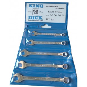 A/F Combination Wrench Set 1/4"-1/2" - 5 Piece